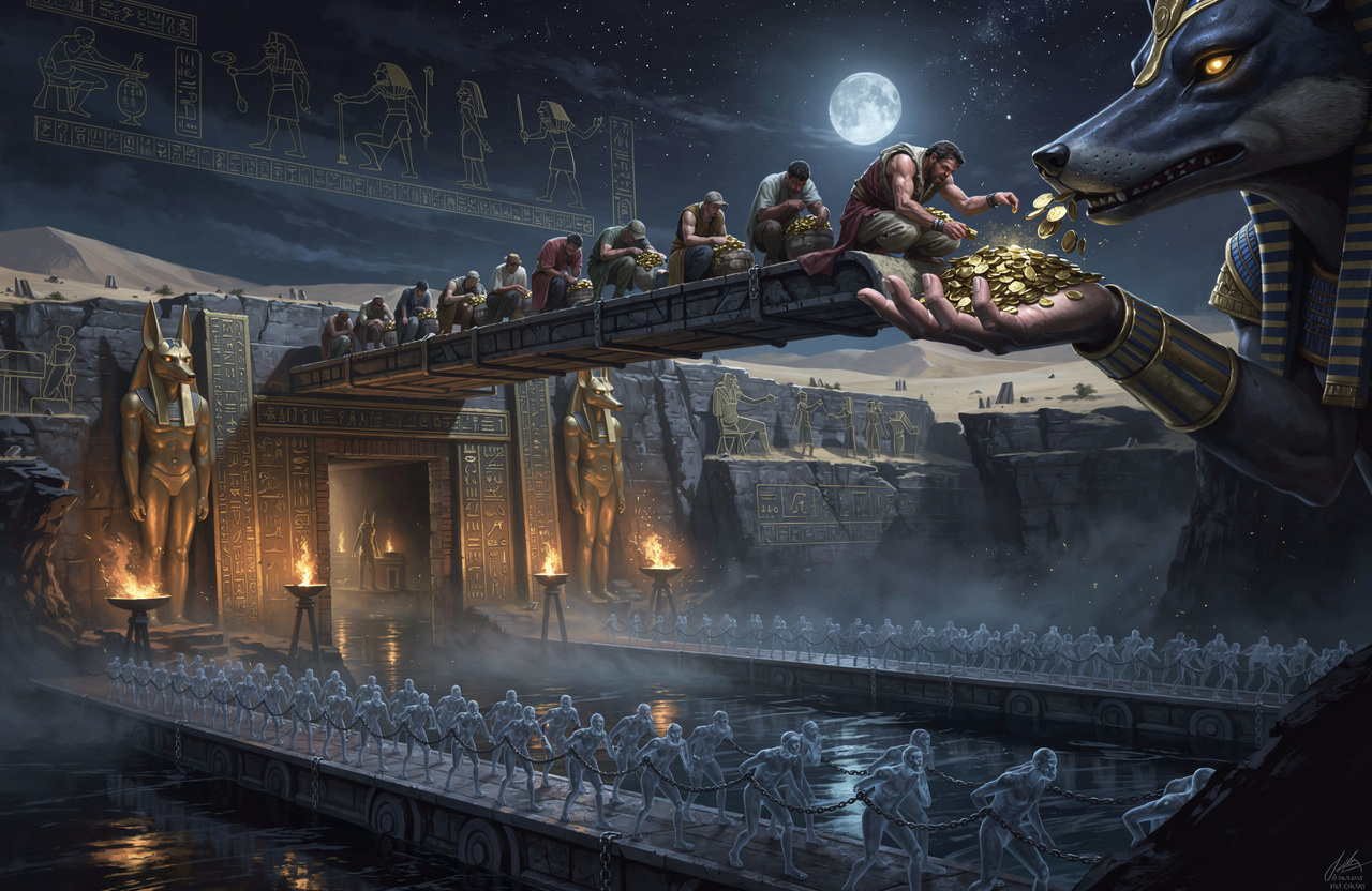 The Conveyor of Souls in the Duat = the Conveyor of Debtors on Earth